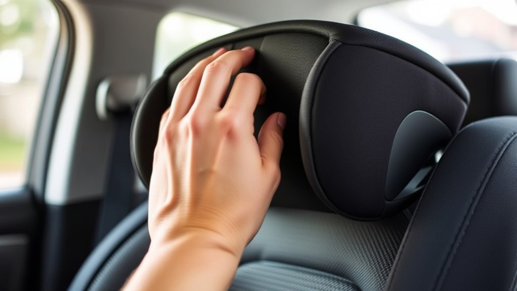 adjust graco car seat headrest position