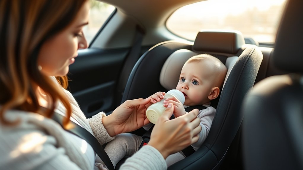 can you feed in car seat