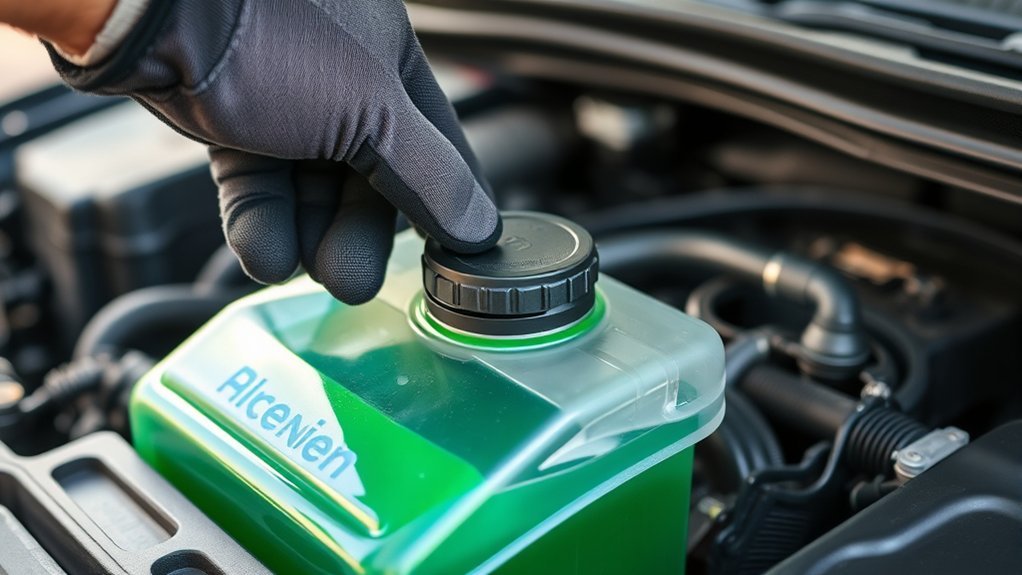 check engine coolant level