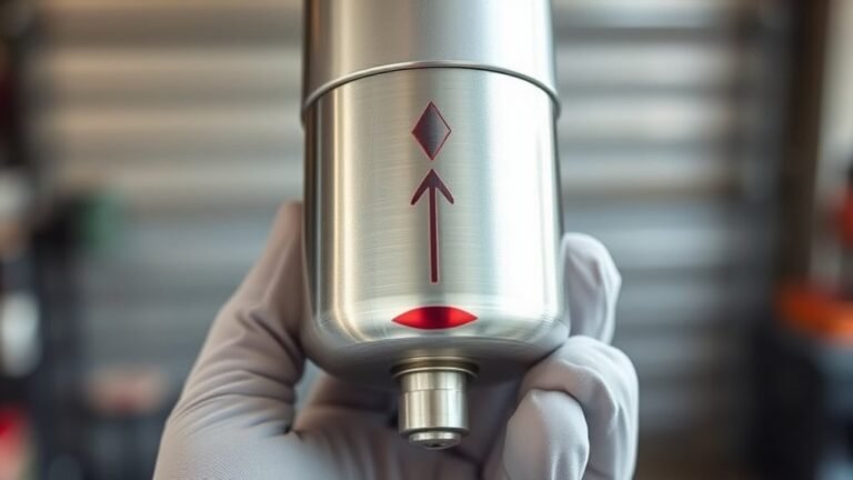 direction on fuel filter orientation