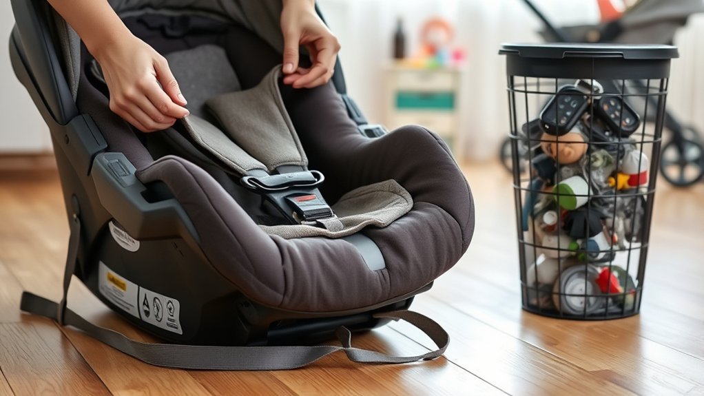 expired infant car seat discard or recycle