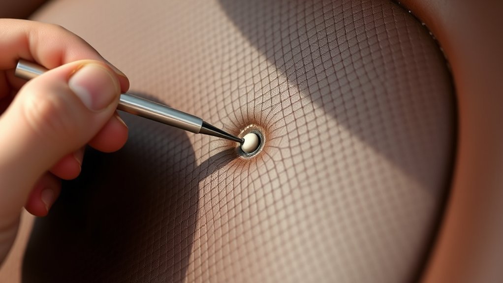 fix burn holes in car seat