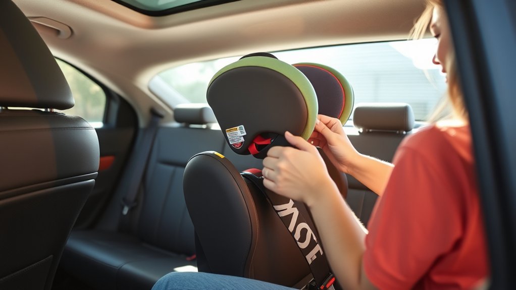 forward facing car seat installation steps