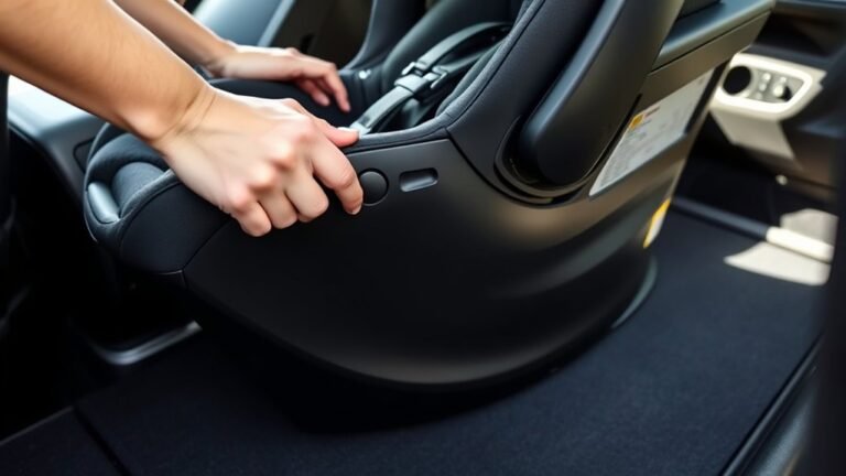 how to detach car seat base