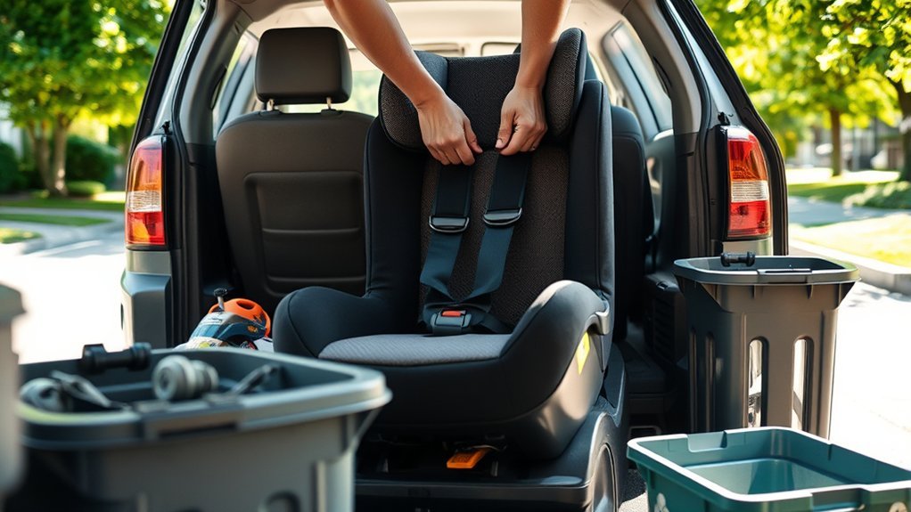 how to dispose of car seat