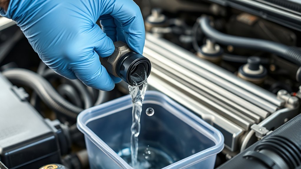 how to drain engine coolant