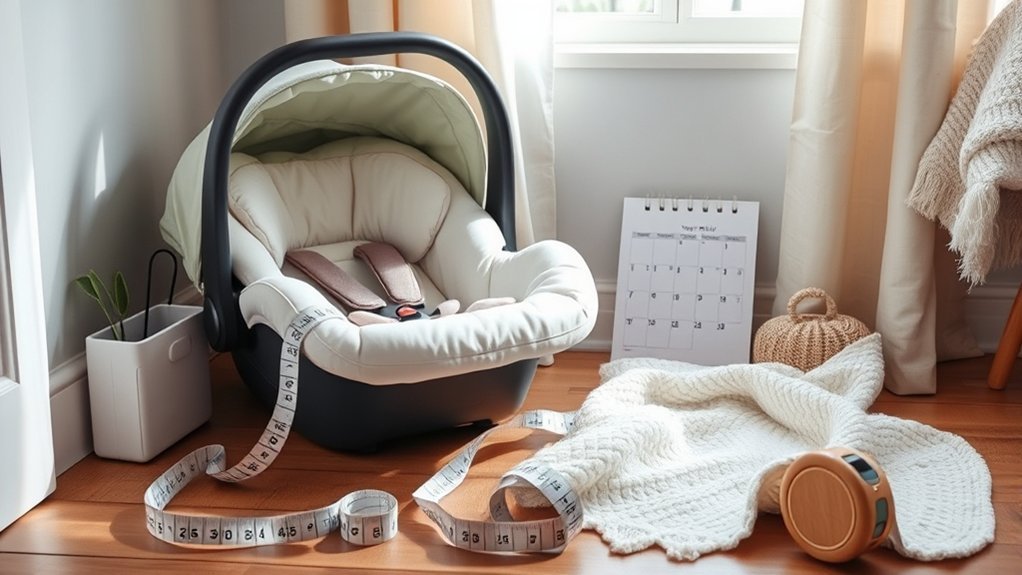 infant car seat usage duration