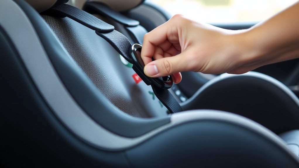 loosen graco car seat straps