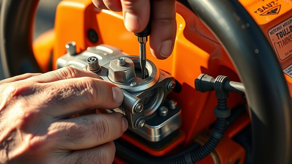 setting chainsaw carburetor adjustments