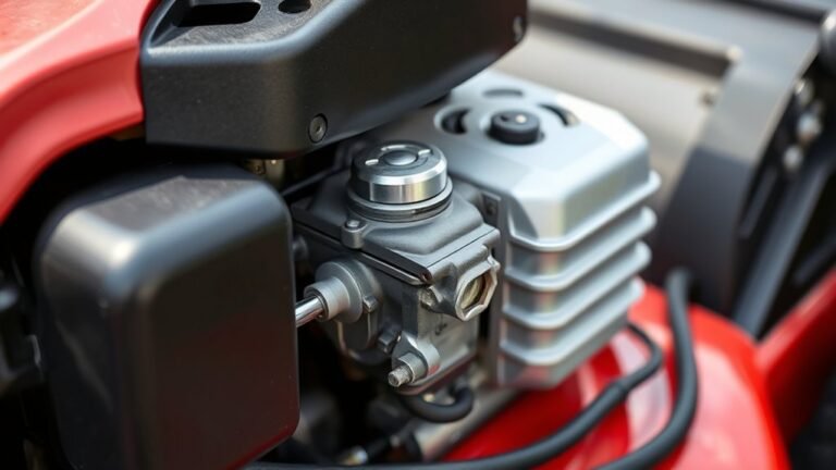 where is mower carburetor location