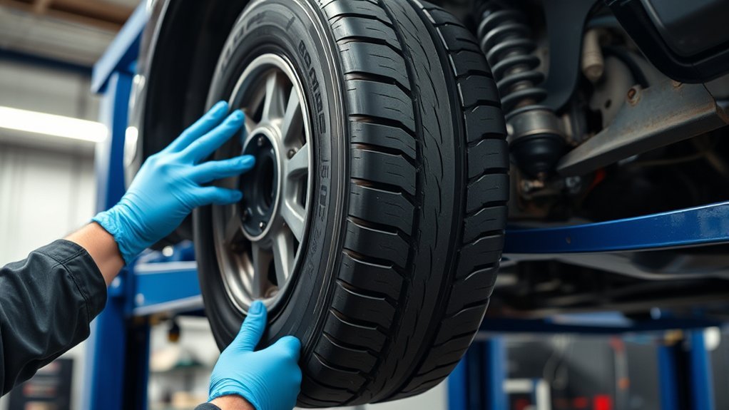 definition rotating vehicle tires