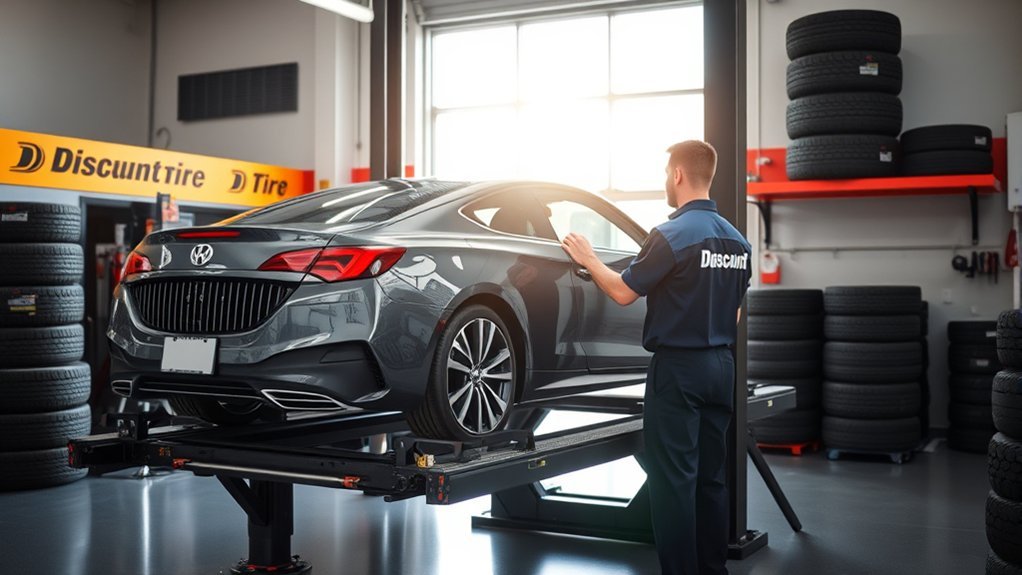 discount tire alignment services offered