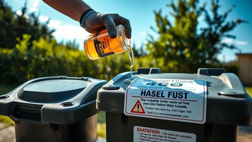 disposing of diesel fuel safely
