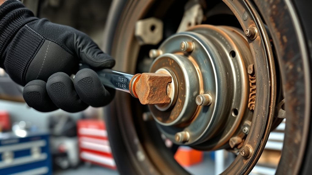how to remove wheel studs