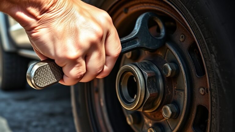 loosen wheel nuts safely