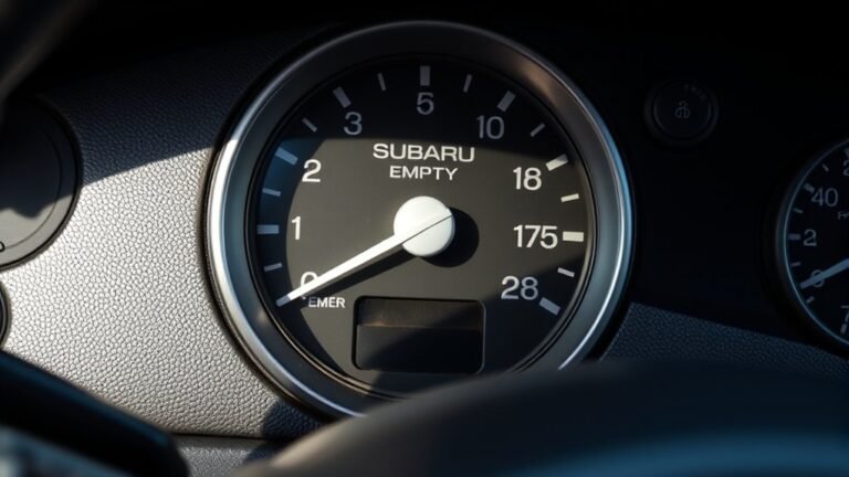 subaru 2004 fuel gauge empty