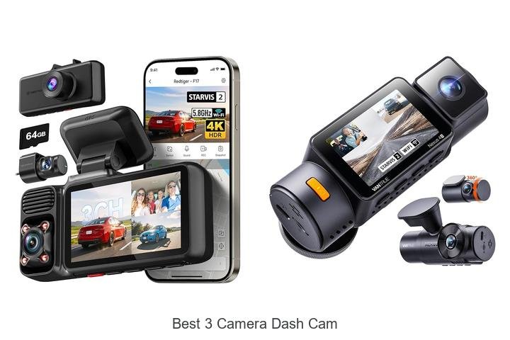 Top 13 Best 3 Camera Dash Cam You Can’t Miss Today